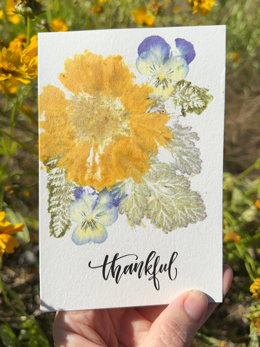 Thankful finished card example