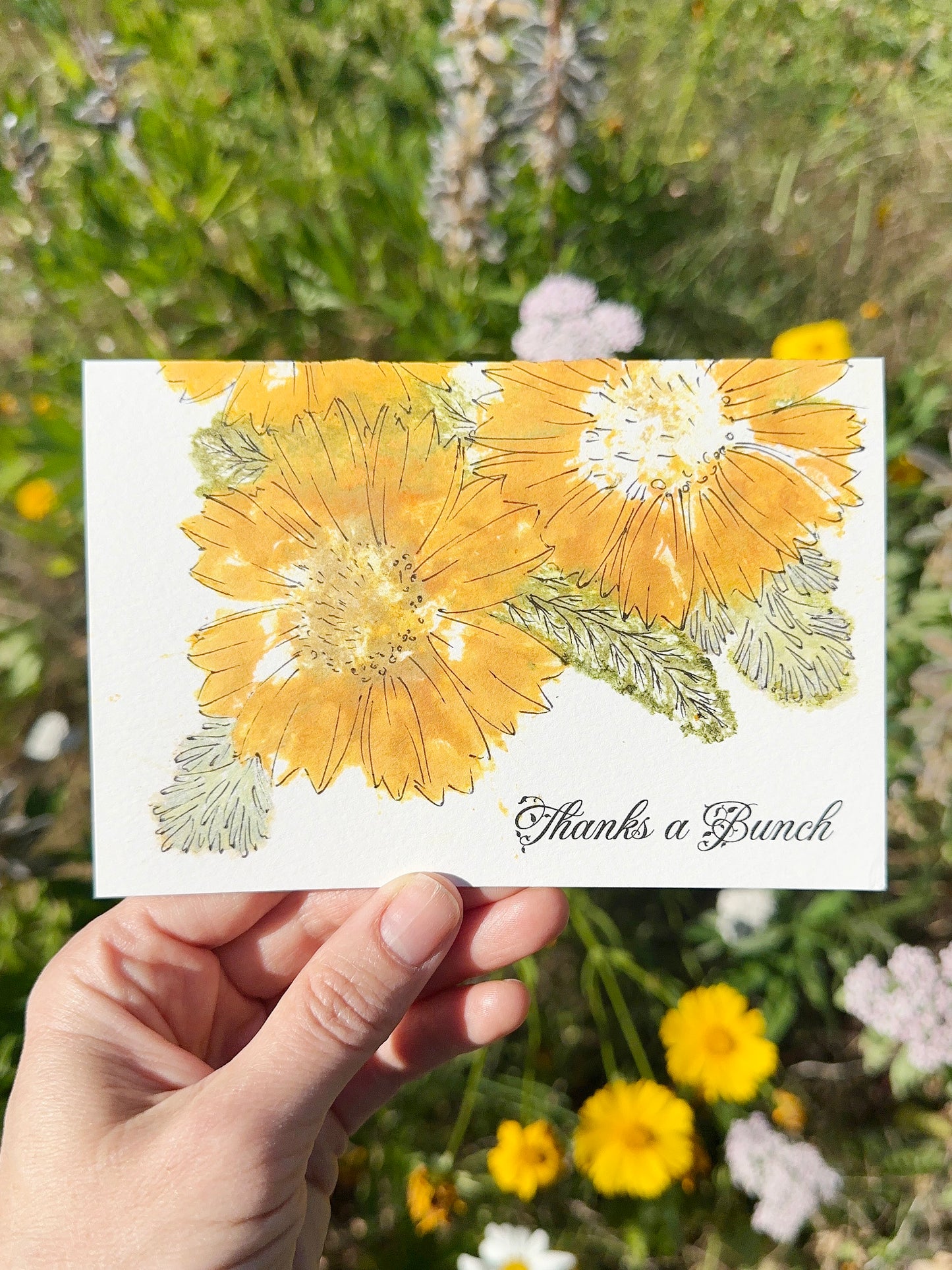 Thanks a Bunch finished card example