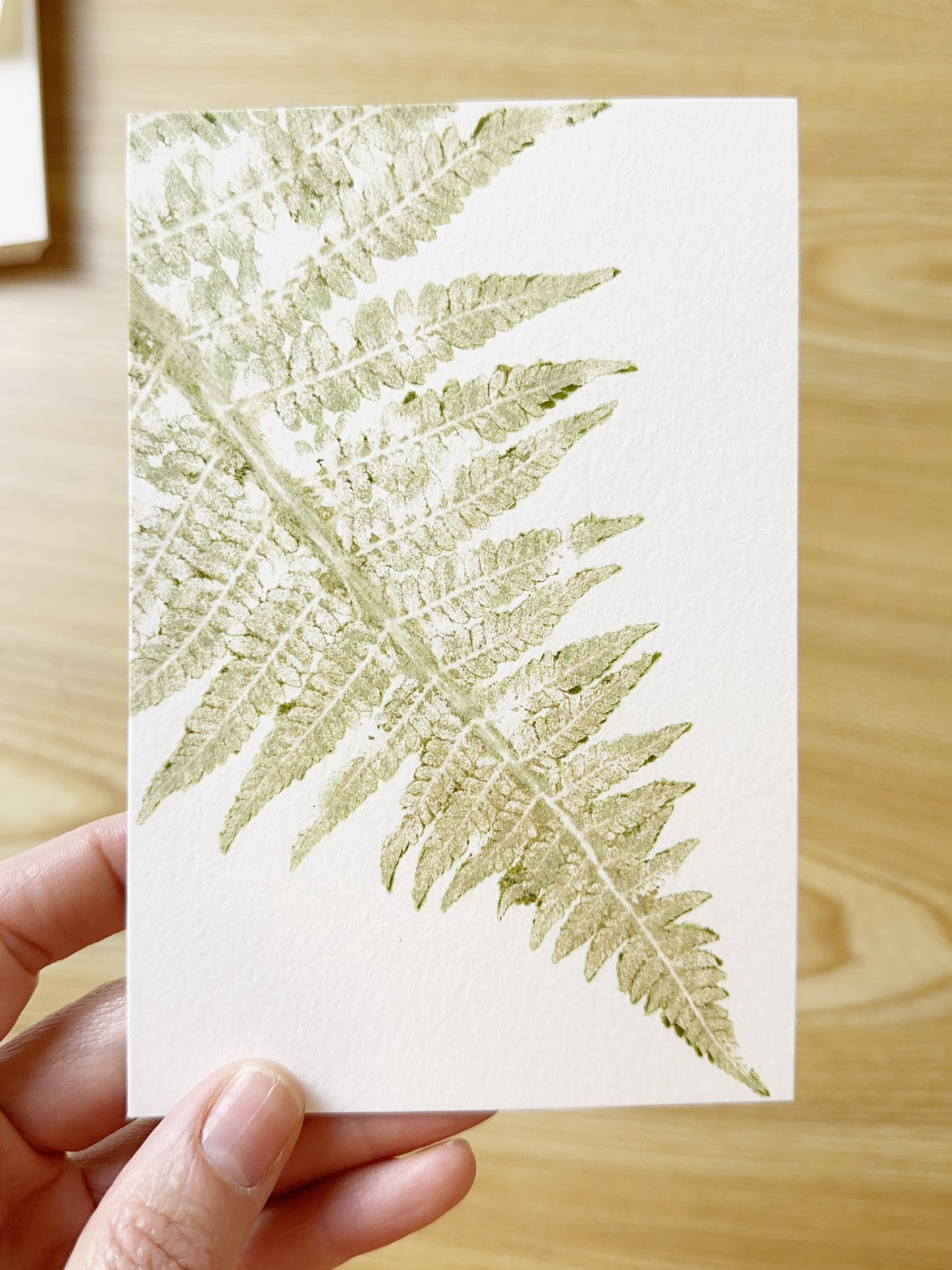 Blank Card finished card example