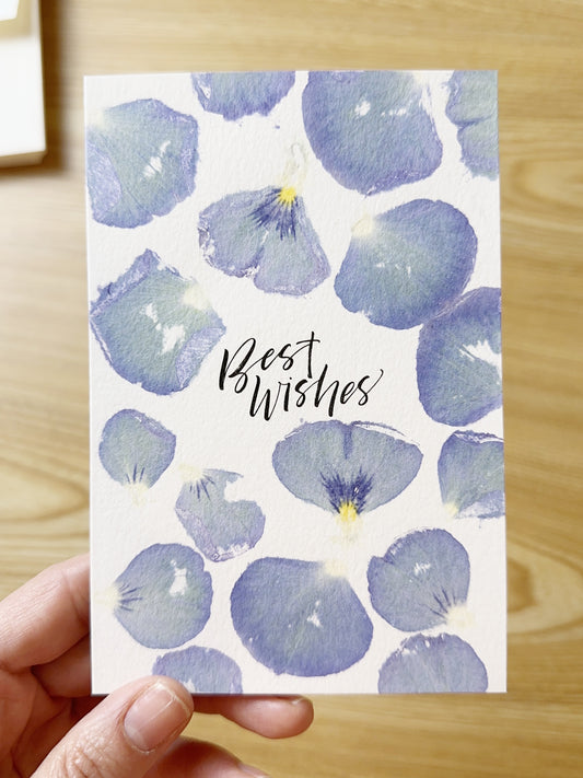 Best Wishes finished card example