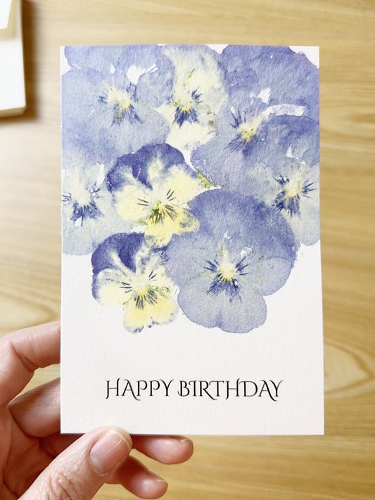 HAPPY BIRTHDAY finished card example