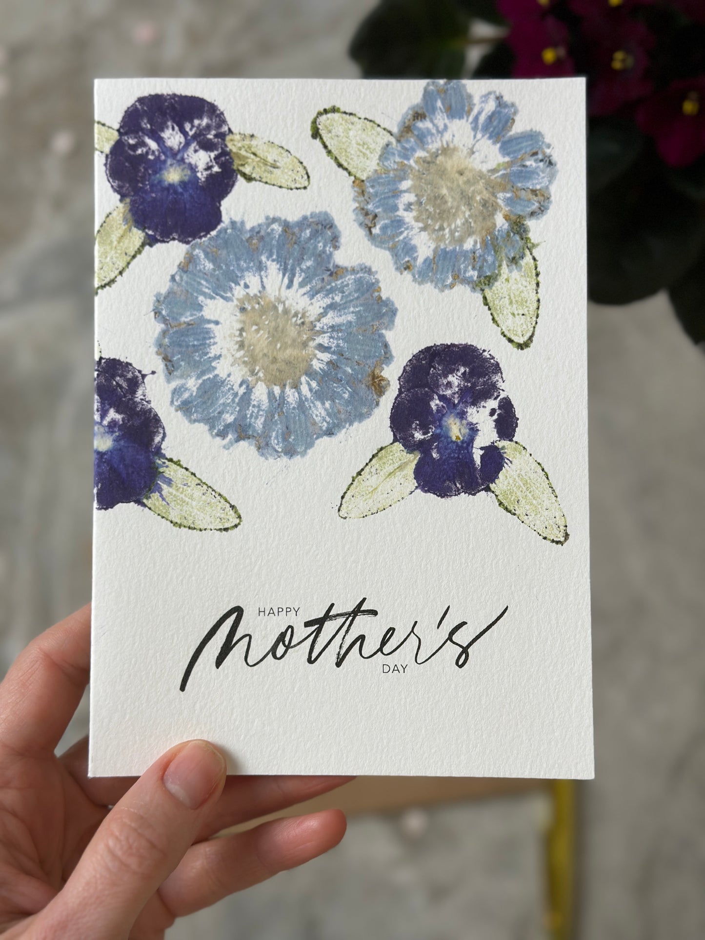Hammered Flowers Mother’s Day Card