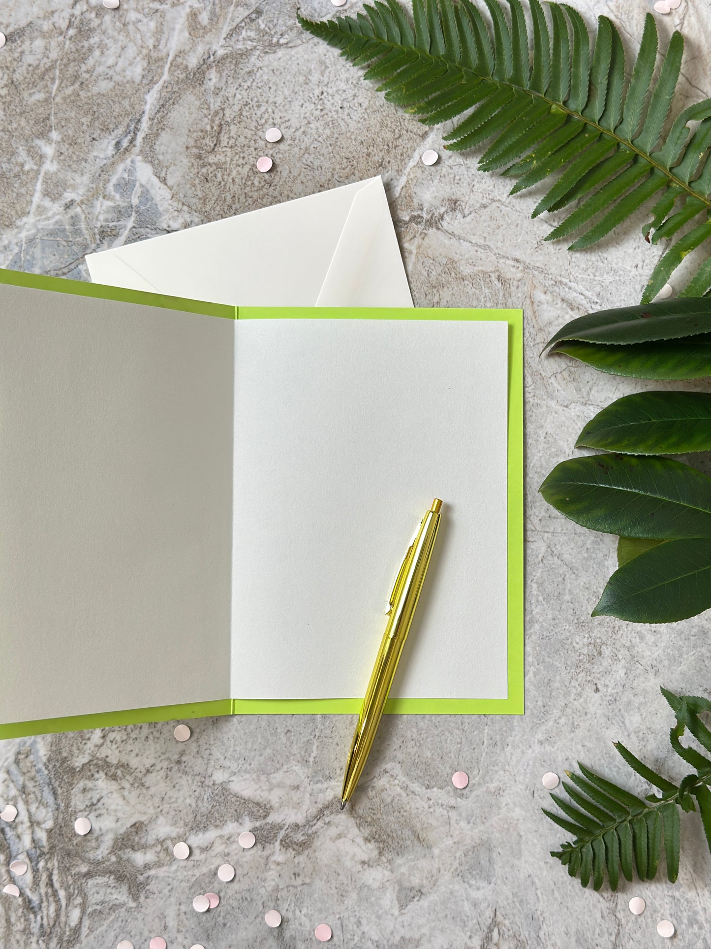 Original Hammered Coleus Leaves Greeting Card