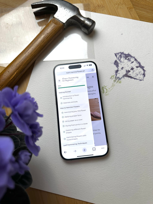 Flower Hammering for Beginners