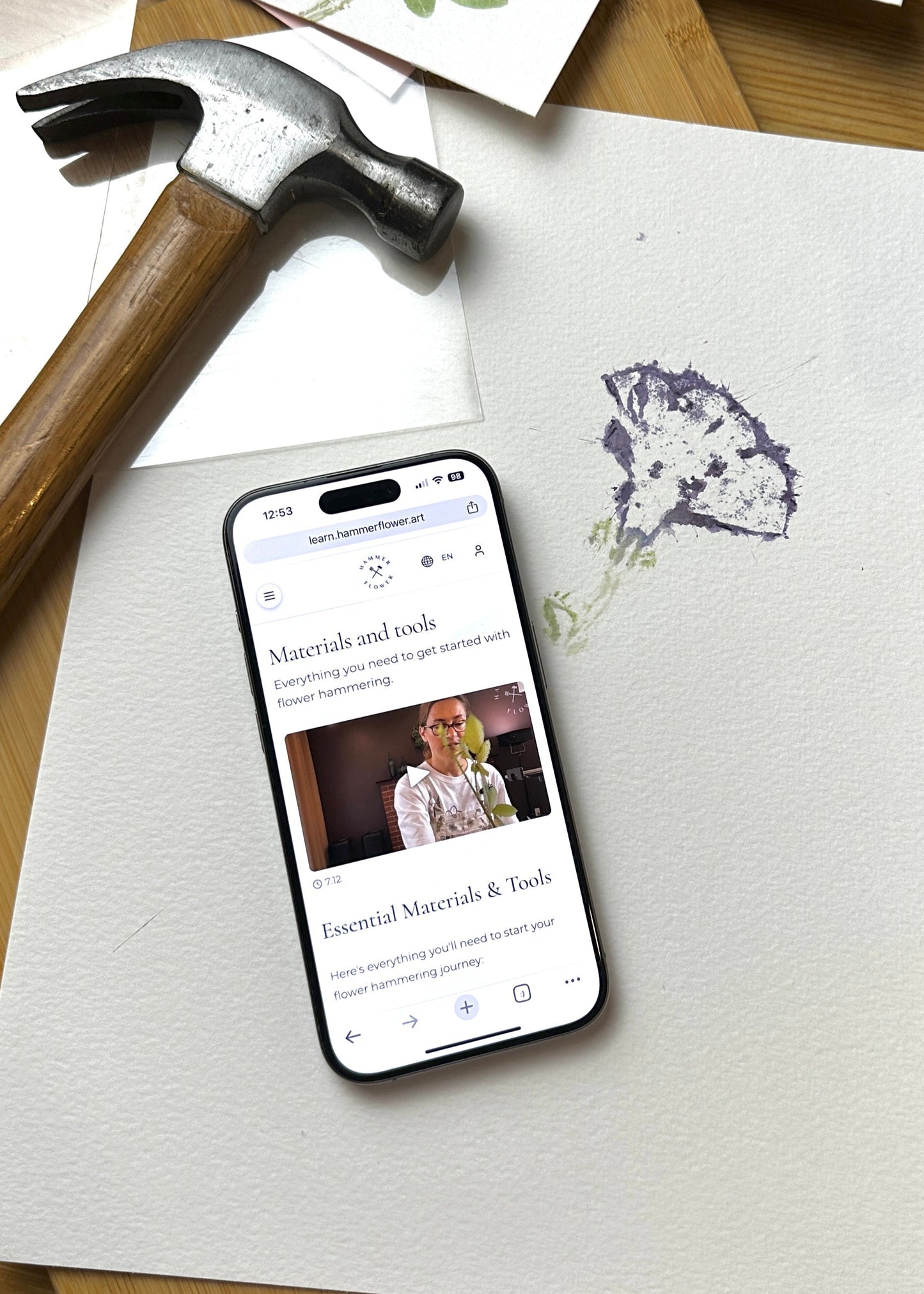 Flower Hammering for Beginners
