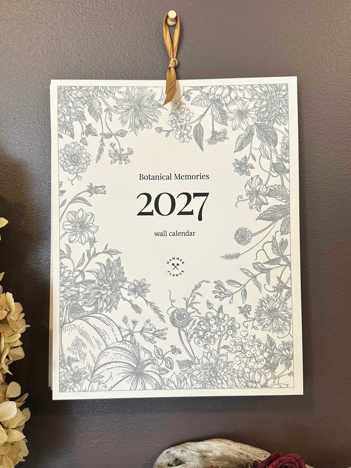 Botanical Memories – Watercolor Paper Wall Calendar