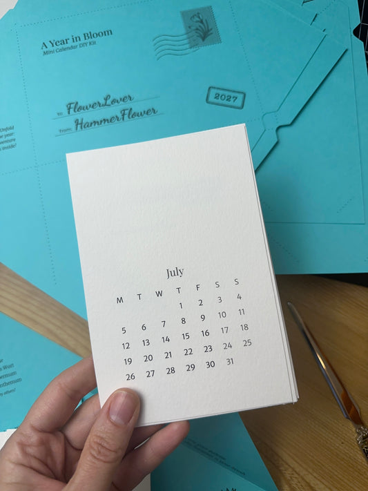 A Year in Bloom: Mini Watercolor Calendar