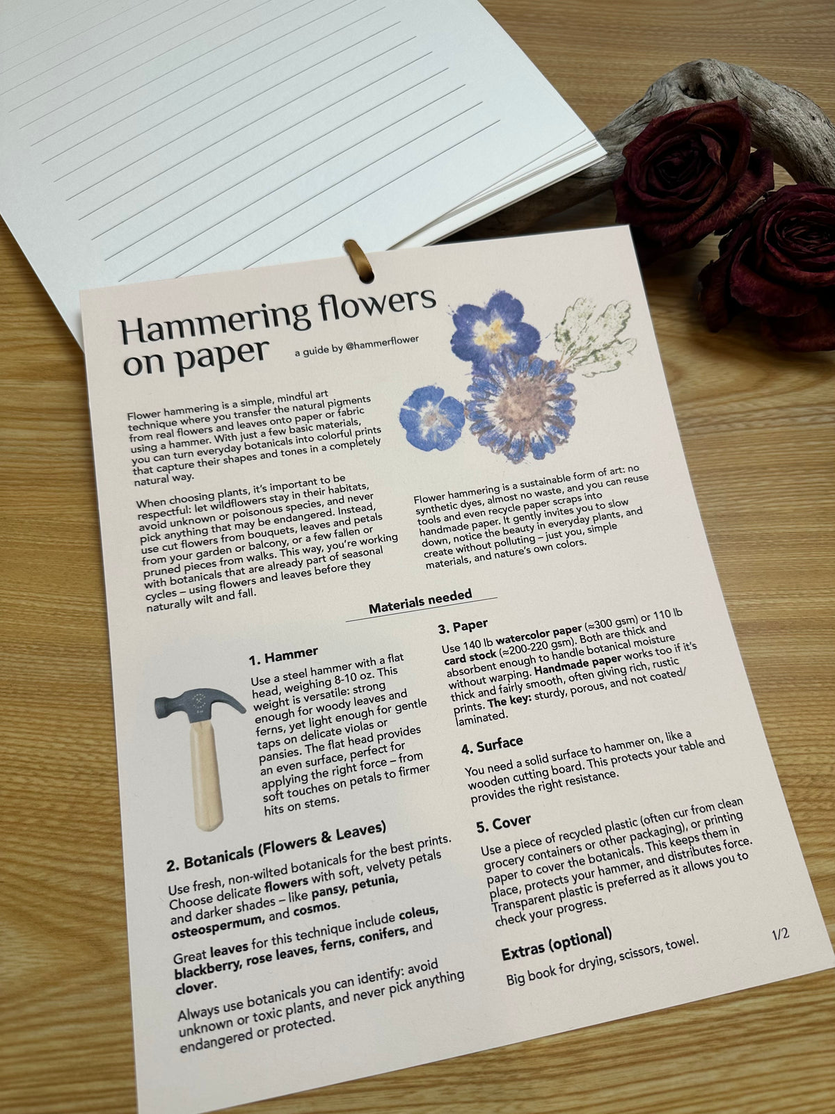 Botanical Memories – Watercolor Paper Wall Calendar