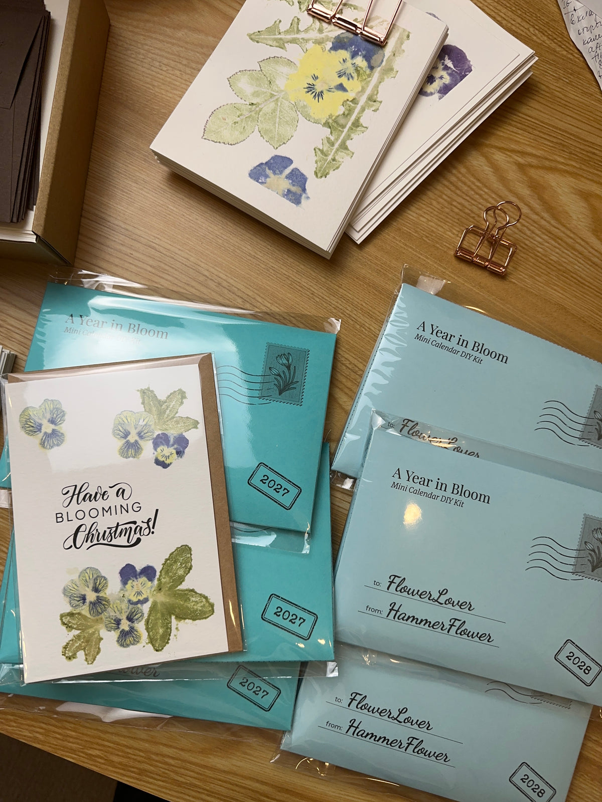 A Year in Bloom: Mini Watercolor Calendar
