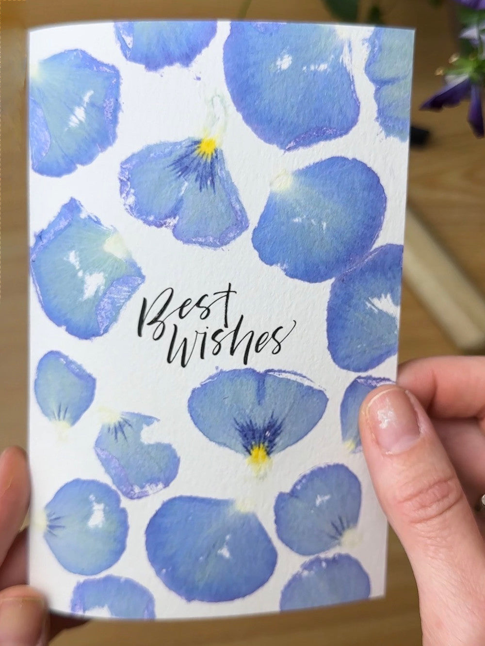 Best Wishes finished card example