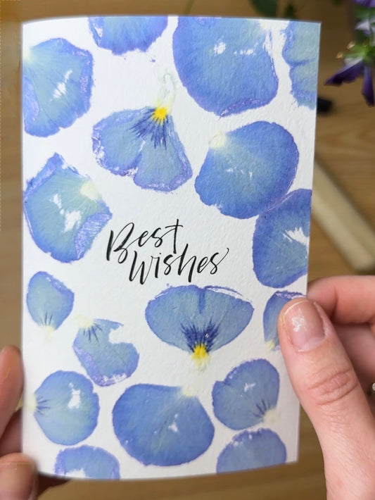 Best Wishes finished card example