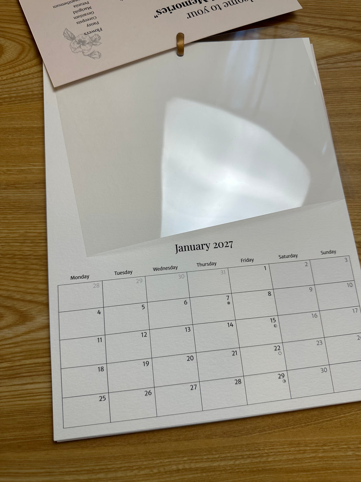 Botanical Memories – Watercolor Paper Wall Calendar