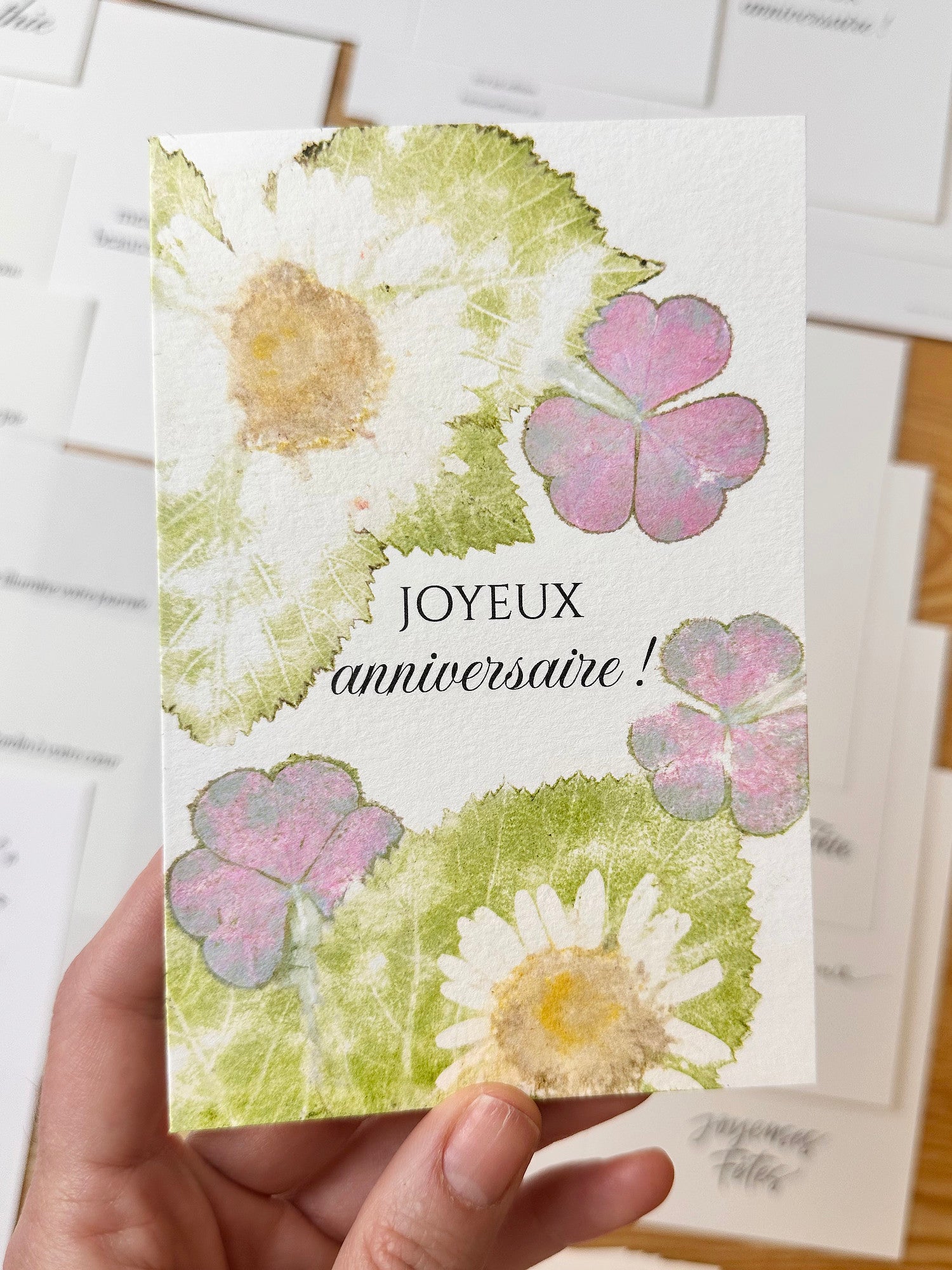 Joyeux anniversaire ! finished card example