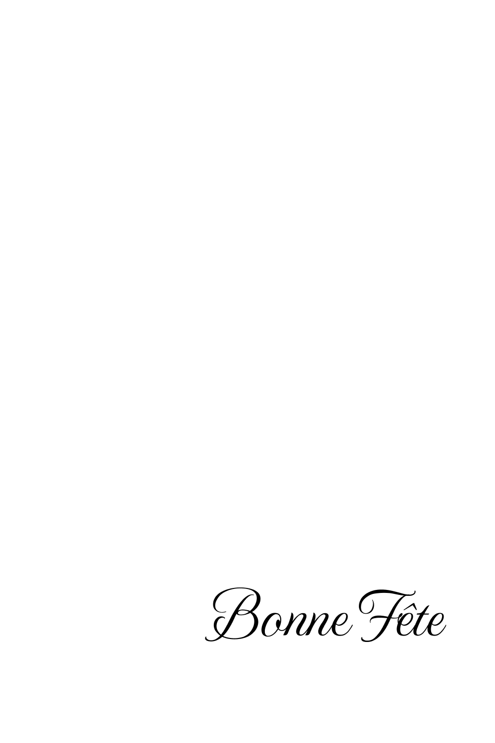 Bonne fête
