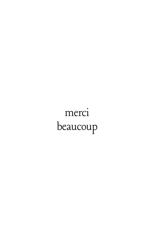 Merci beaucoup