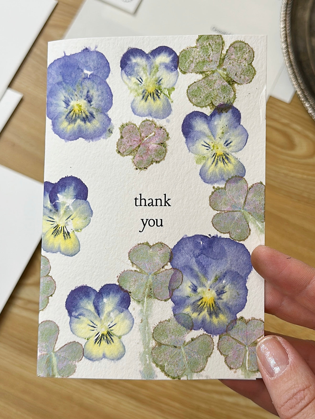 thank you finished card example
