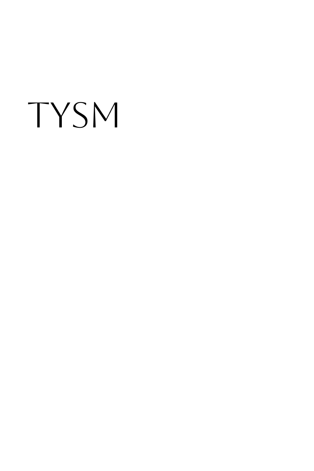 TYSM