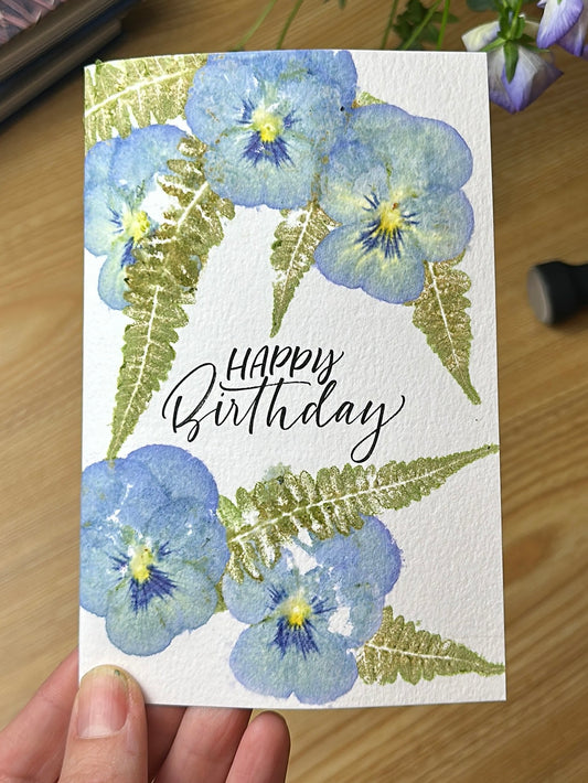 Happy Birthday finished card example