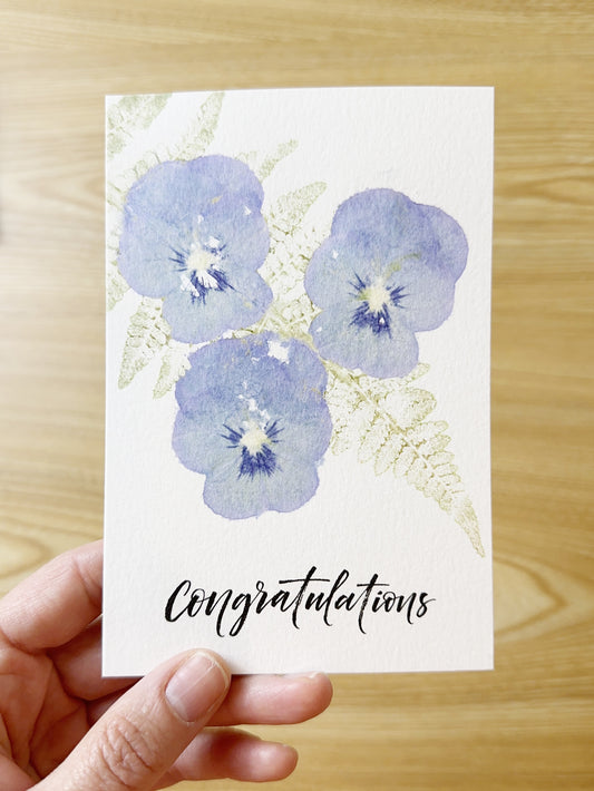 Congratulations finished card example