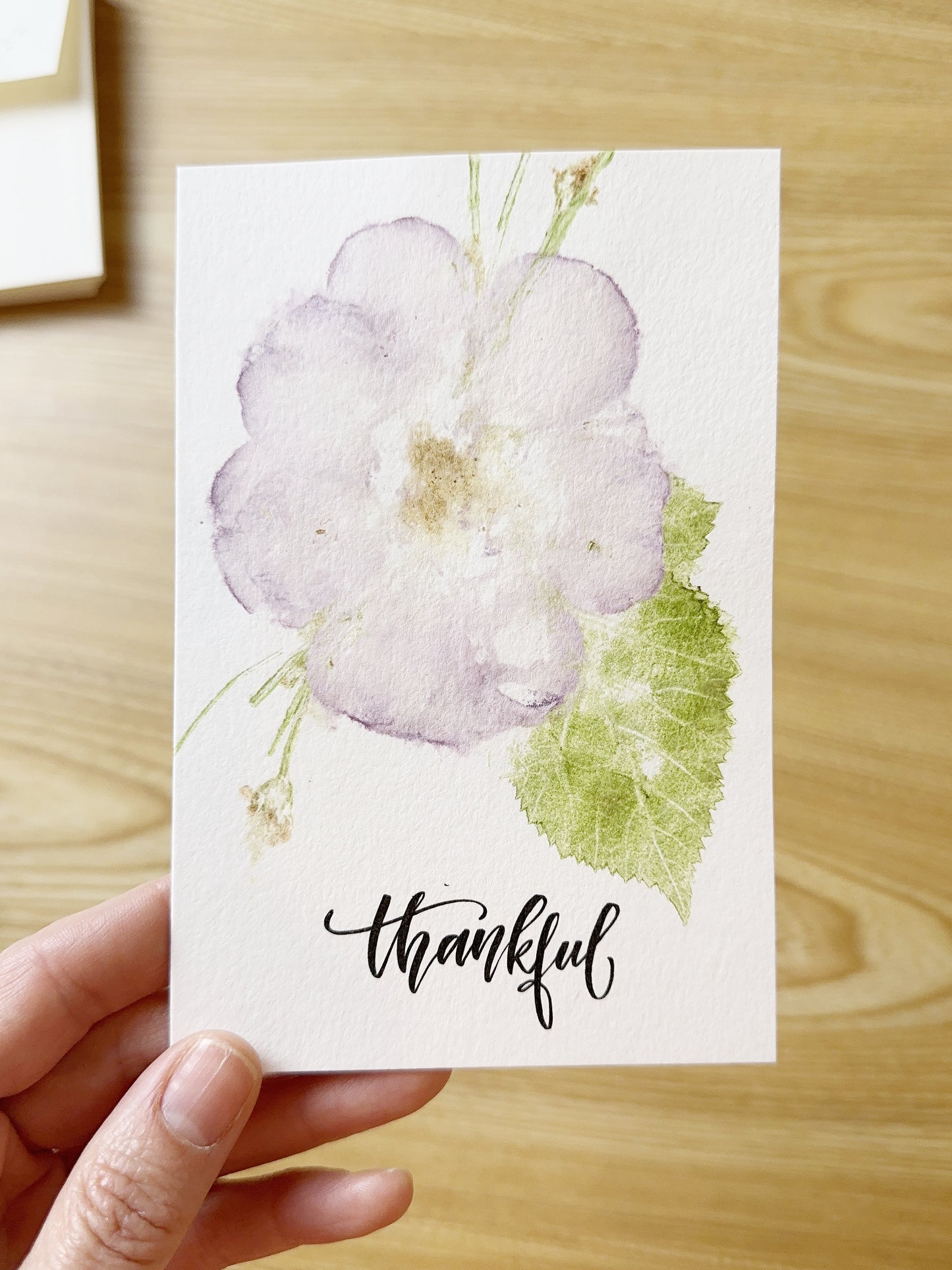 Thankful finished card example