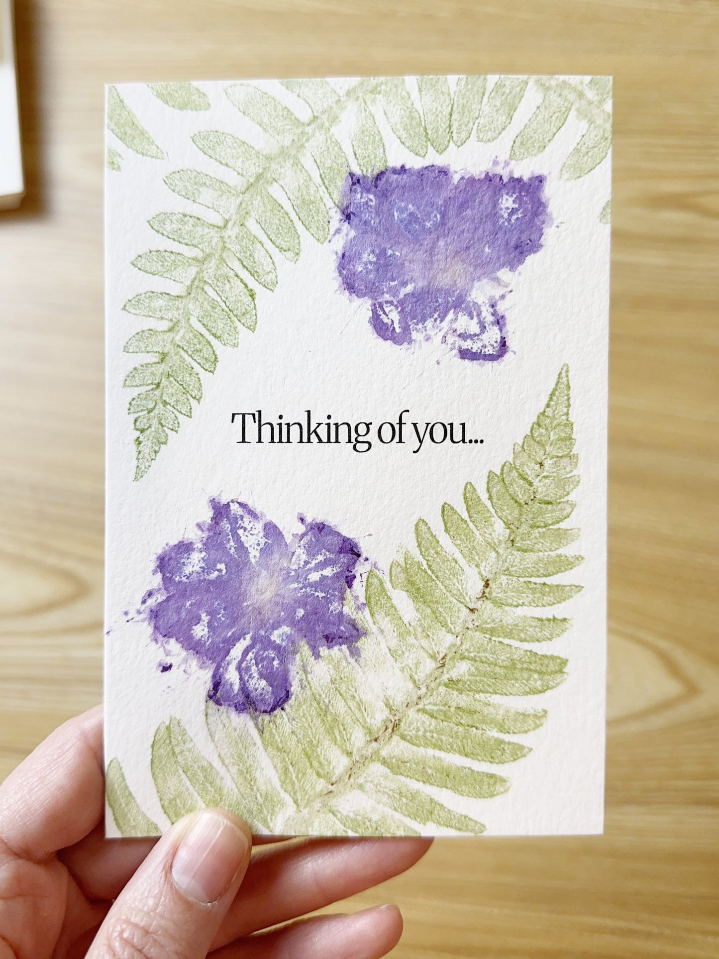 Thinking of you... finished card example