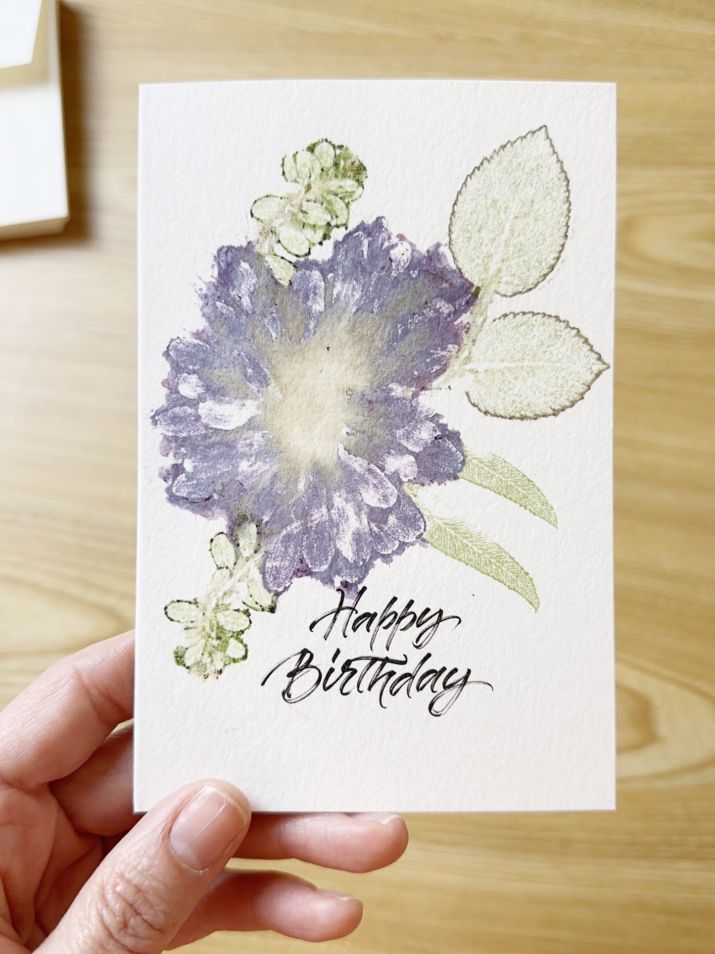 Happy Birthday finished card example