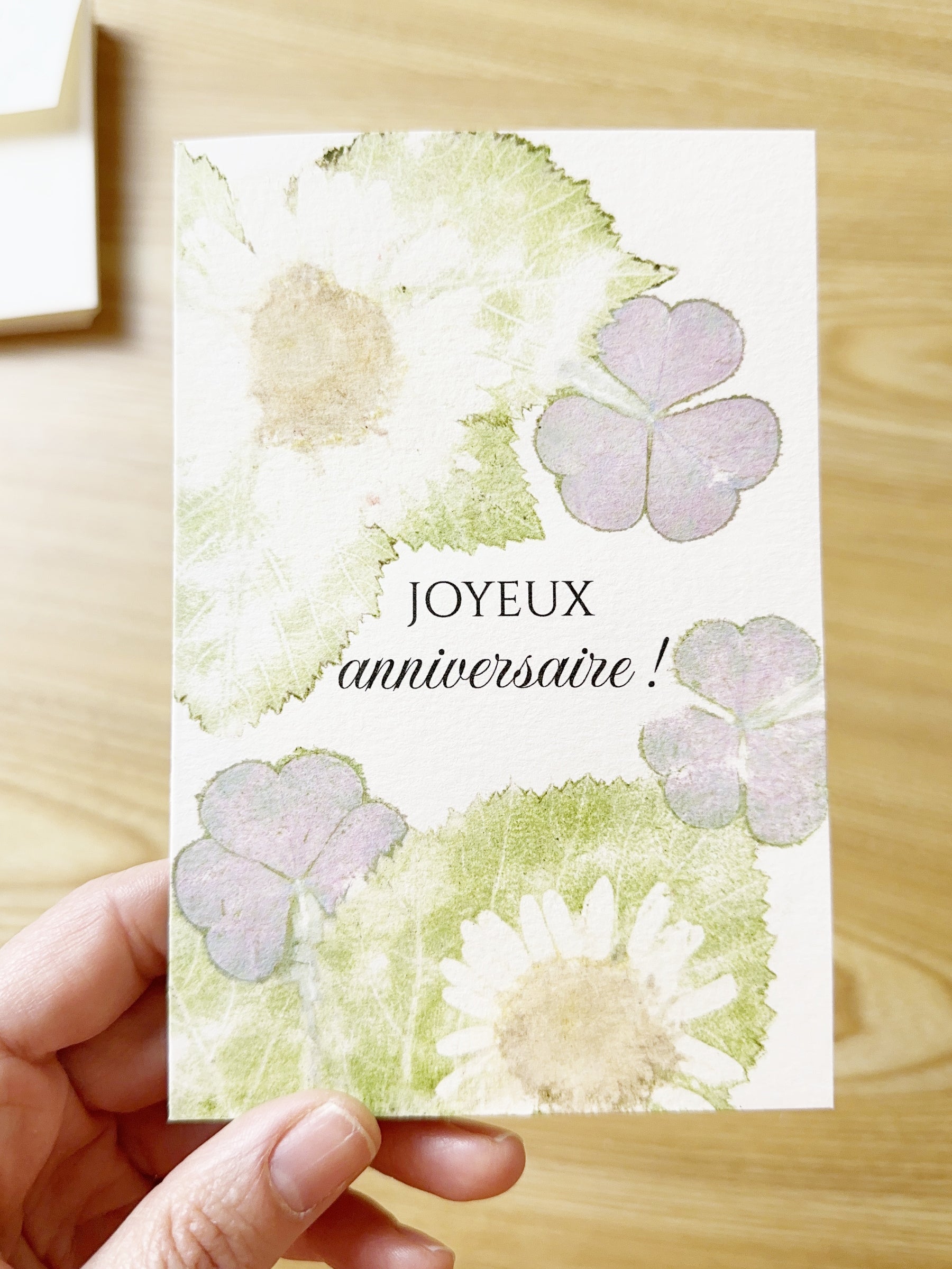 Joyeux anniversaire ! finished card example