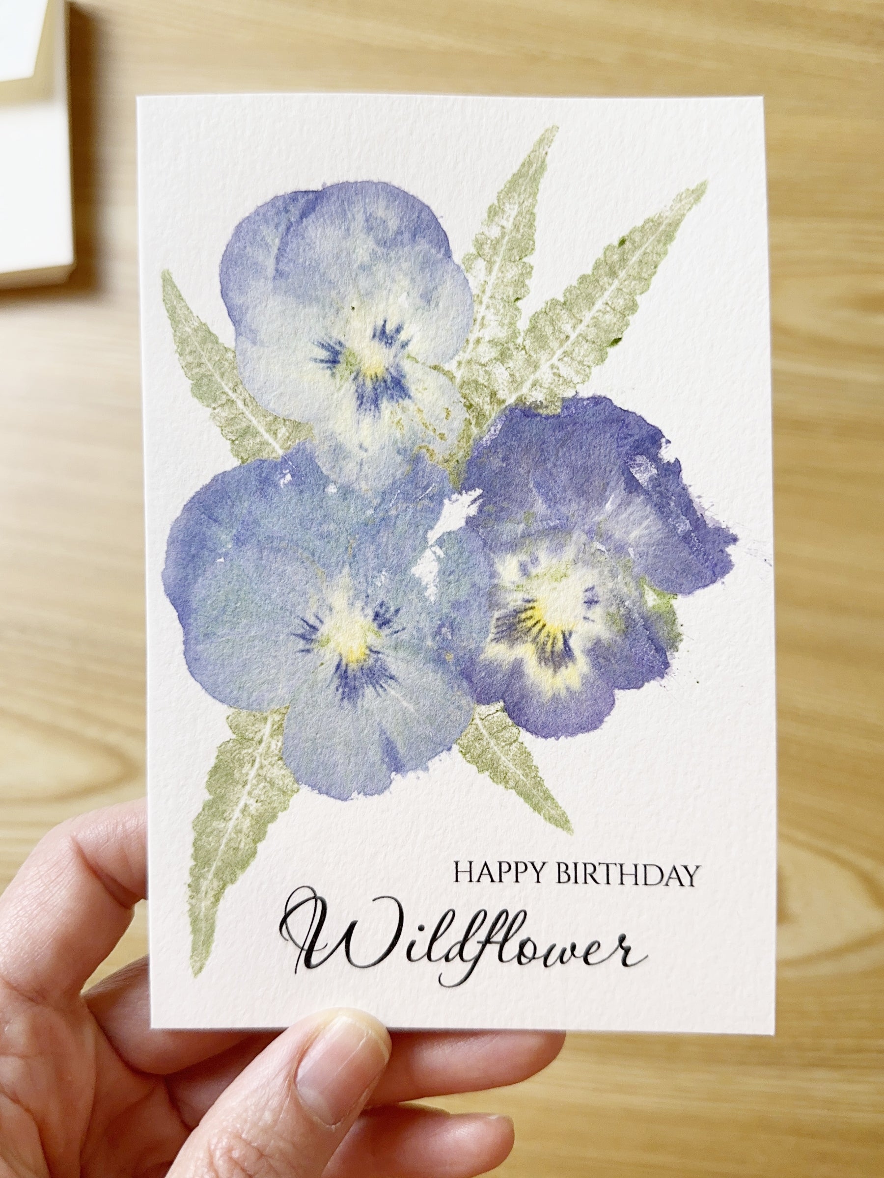 Happy Birthday Wildflower finished card example