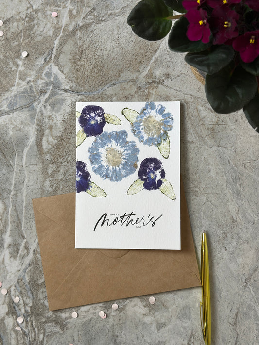 Hammered Flowers Mother’s Day Card