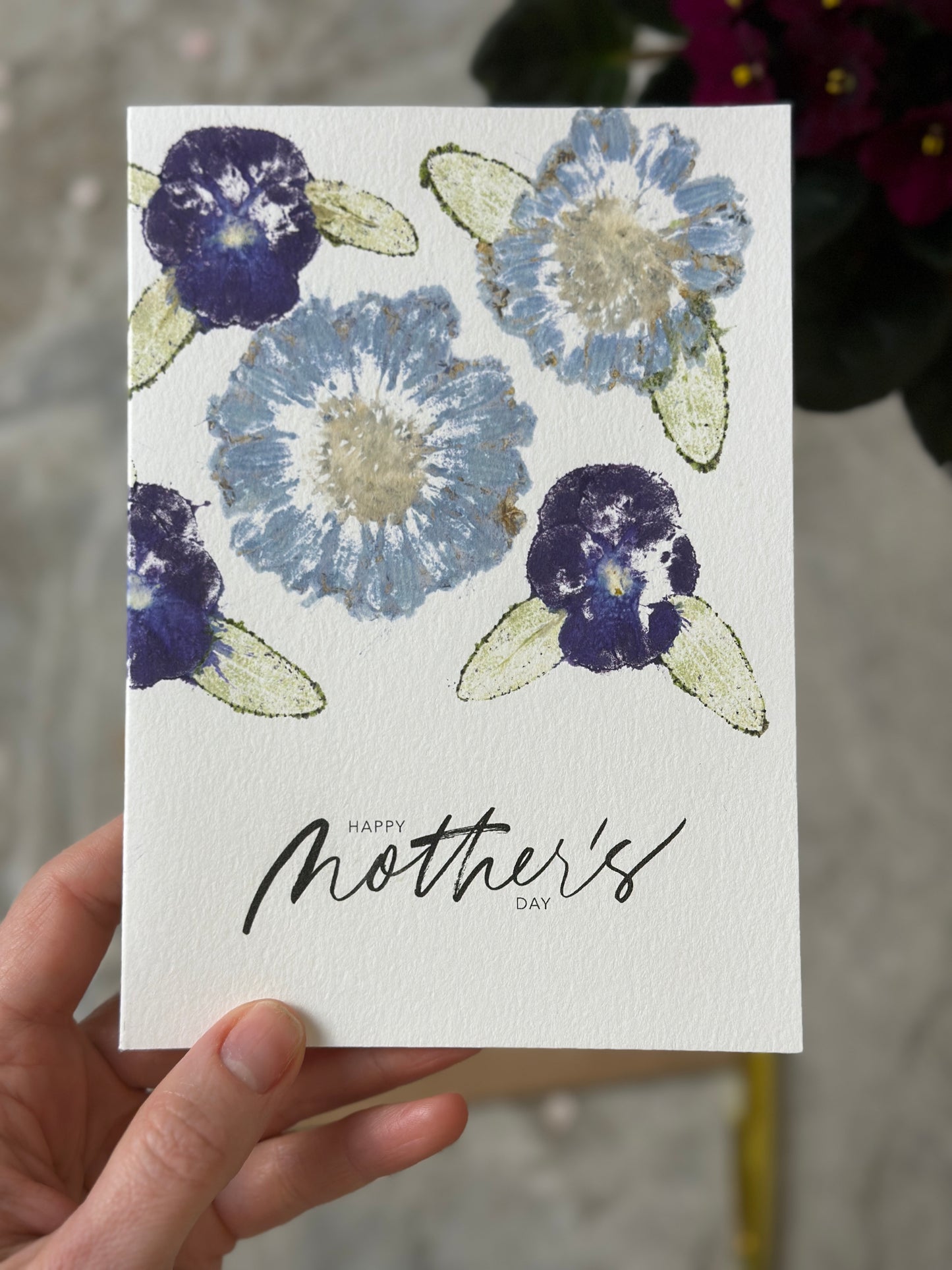 Hammered Flowers Mother’s Day Card