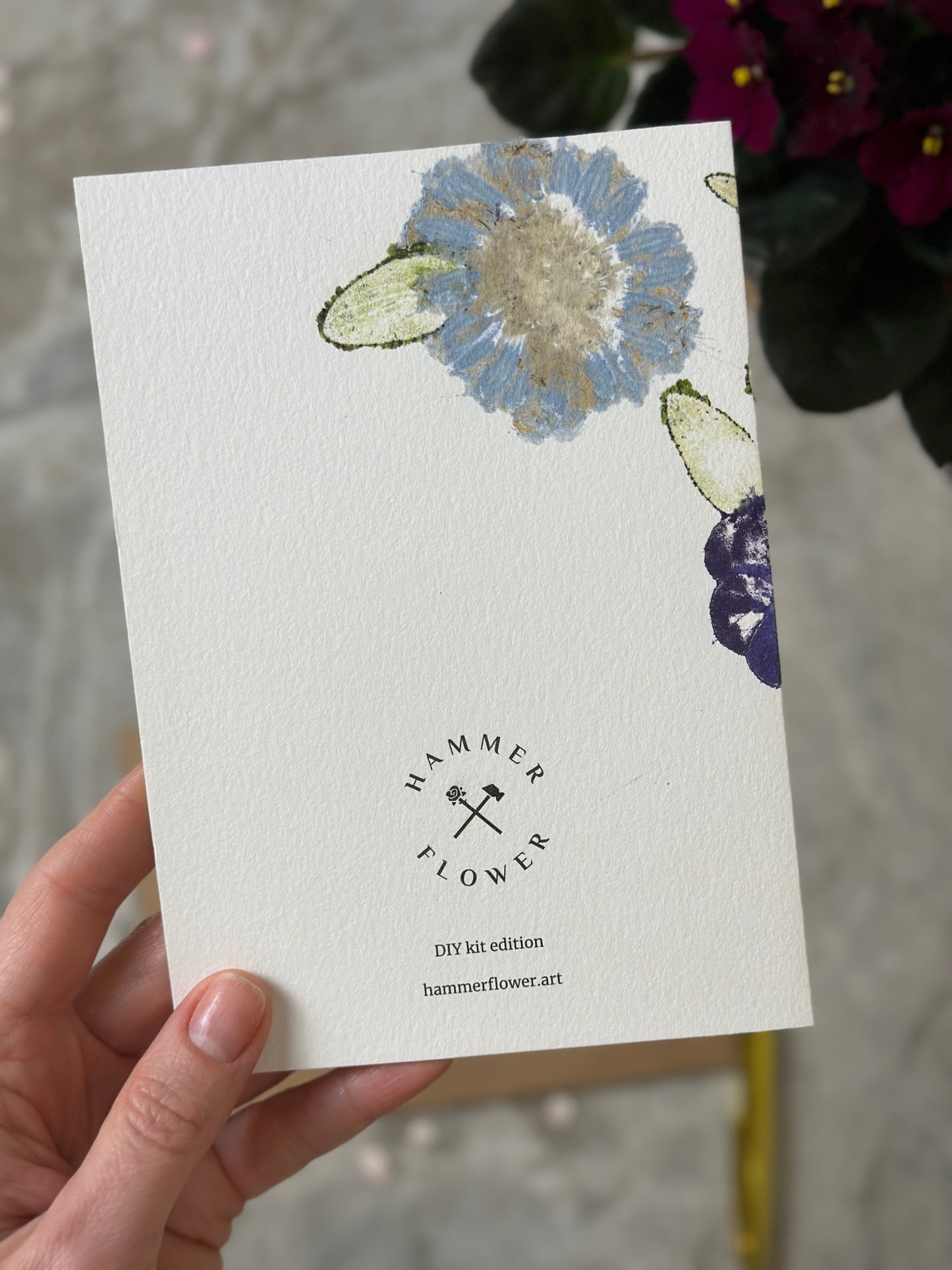 Hammered Flowers Mother’s Day Card