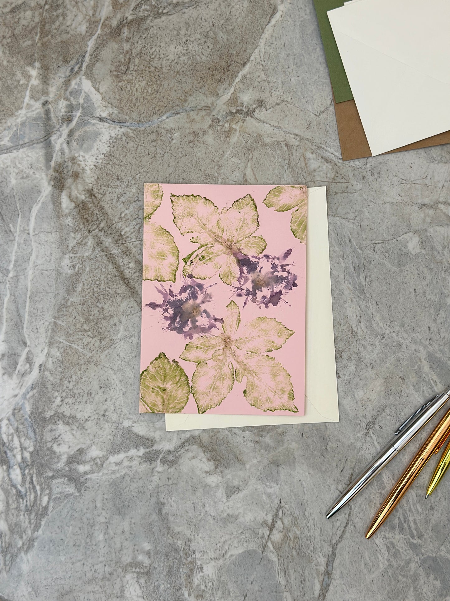 Blush of Blackberry & Violet Greeting Card