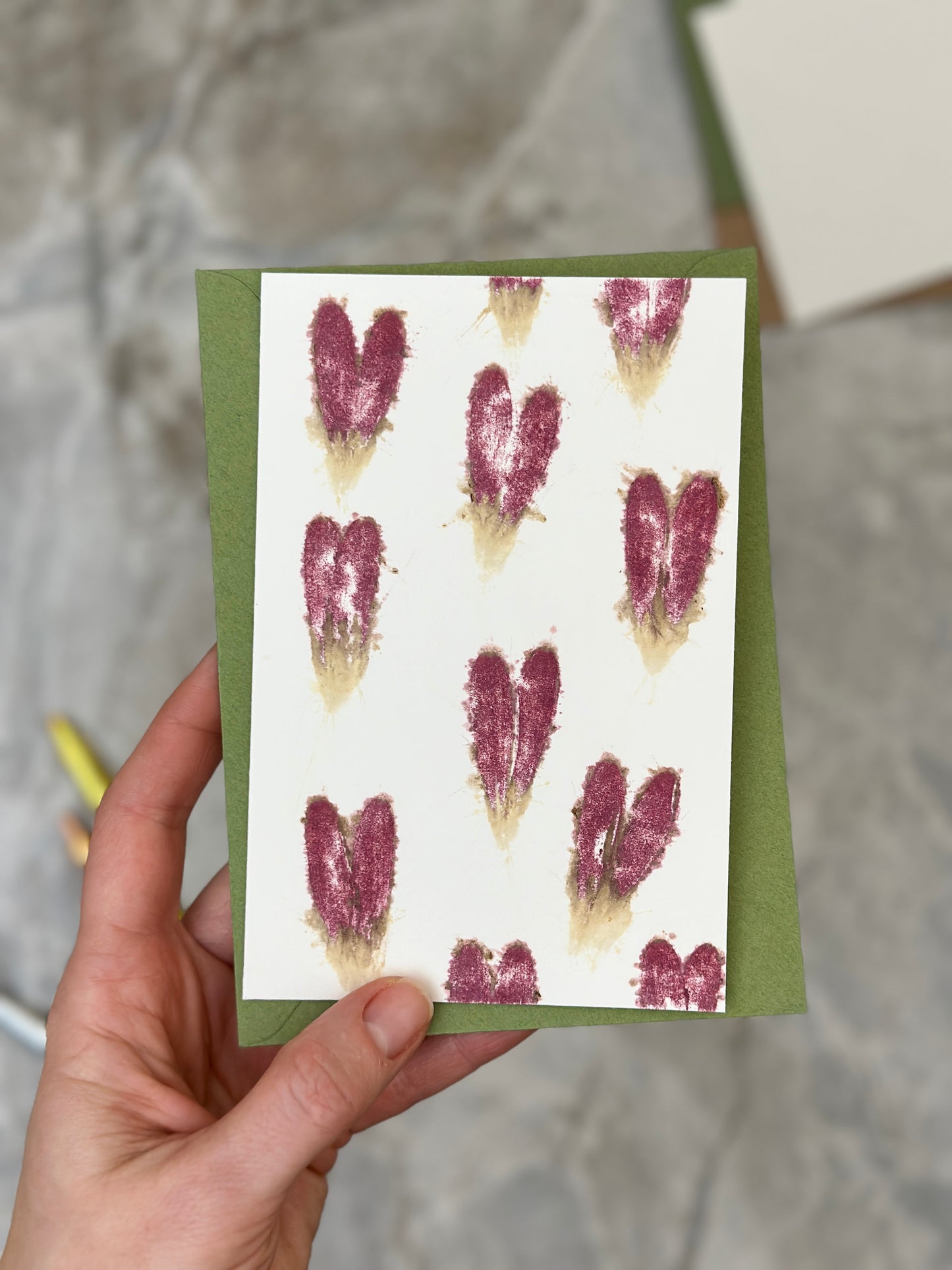 Crimson Hearts Greeting Card