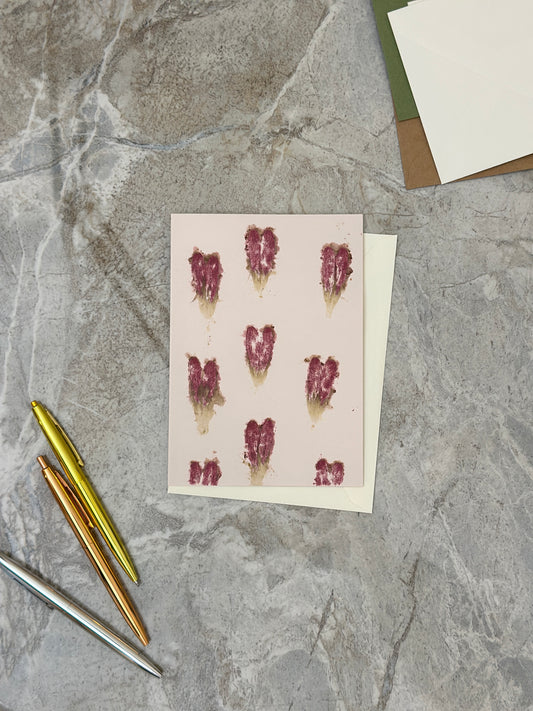 Crimson Hearts Greeting Card