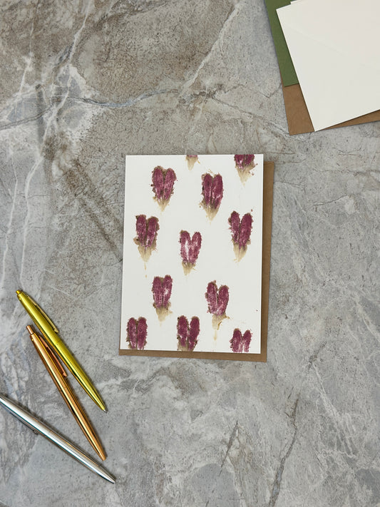 Crimson Hearts Greeting Card