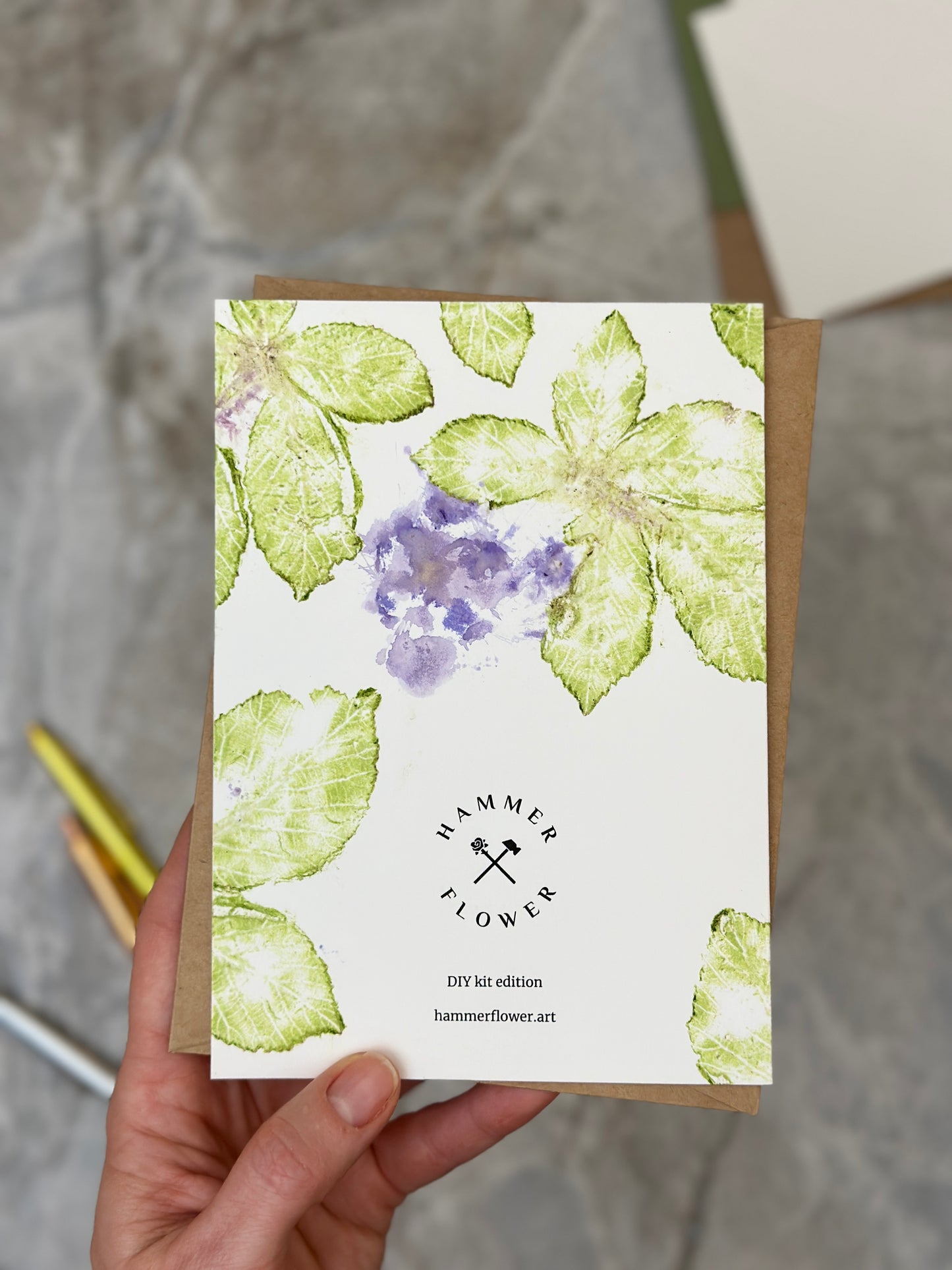 Blackberry & Violet Thank You Card