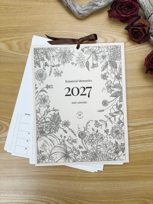 Botanical Memories – Wall Calendar DIY Kit