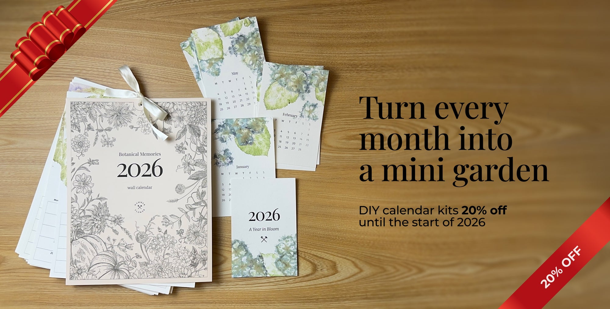20% off on all calendars till 2026