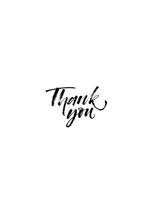 Thank you (centre)
